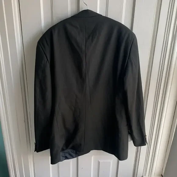 Armani Collezioni Herringbone Wool Blazer Jacket